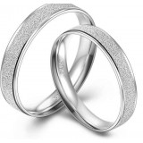 Classic shinning couples sterling silver ring