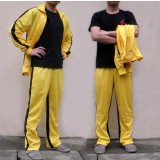 Classic yellow sport of boxing clothing kit