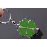 Clover zinc alloy keychain