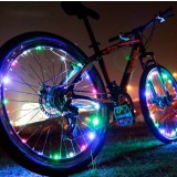Colorful LED bicycle wheel warning lights