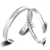Couples silver fashion bracelets
