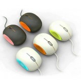 Creative cute egg-shaped wired mouse