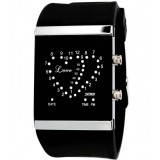 Creative LED heart couple watches