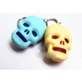 Creative Skull LED Flashlight Torch Keychain