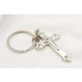 Cross alloy keychain