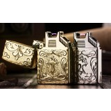 Cross electric arc USB charging windproof lighter