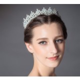 crystal crown bridal headwear