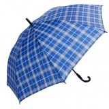 Curved handle semi-automatic umbrella