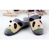 Cute panda plush slippers