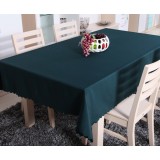 Dark green rectangular minimalist tablecloths