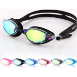 Dazzle color antifogging swimming goggles