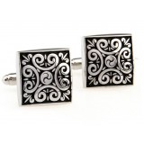 Decorative pattern man's shirt cuff links