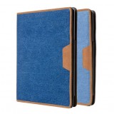 Denim ultra thin leather case for ipad 2 3 4