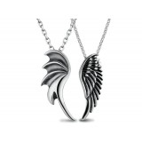 Devil and angel pendants in stainless steel