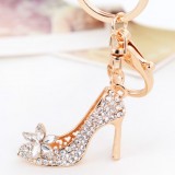 Diamond Beautiful high heels keychain