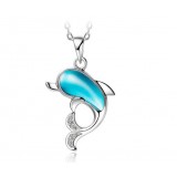 Dolphin pendant in sterling silver