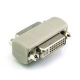 DVI24 +5 female to female adapter / DVI signal cable extension adapter