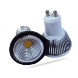 E27 / E14 / GU10 / GU5.3 / MR16 3-7W black and silver LED COB spotlight bulbs