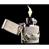 Eagle patterns copper oil lighter