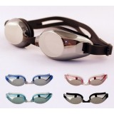 Electroplating waterproof swimming goggles