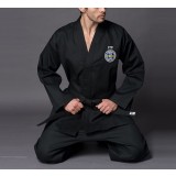 Embroidery black taekwondo clothes