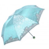 Embroidery UV protection folding sun umbrella