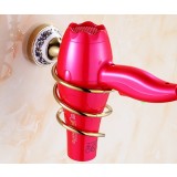 European-style copper golden hairdryer rack