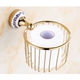 European-style copper golden roll paper holder