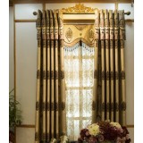 European-style flannel embroidered curtains