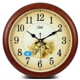 European-style flower 14 inch wall clock