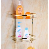 European-style golden bathroom triangle sundries rack