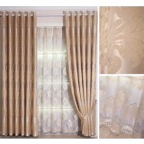 European style plant pattern curtains