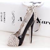 Exquisite alloy high heels keychain