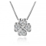 Fashion 925 silver Lucky clover pendant