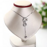 Fashion cute cat 925 silver pendant