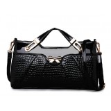 Fashion handbag fashion crocodile grain lady handbags portable inclined shoulder bag