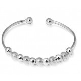 Fashion Luck Beads Sterling Silver Bracelet