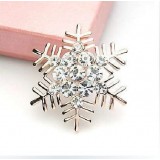Fashion Snowflake crystal brooch