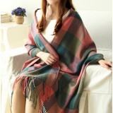 Fashion soft and warm Long lattice knitting scarf