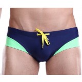 Fight color lacing men's swim briefs