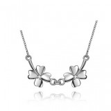 Find you four leaf clover sterling silver necklace