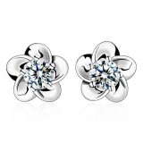 Flowers earrings in sterling silver
