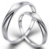 Forever love couples sterling silver ring