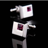 French cuff high quality shirt button men Crystal cufflinks