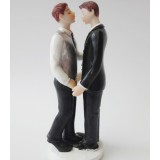 Gay men resin cake topper