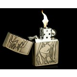 Girl patterns copper oil lighter