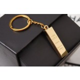 Gold zinc alloy keychain