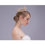 Golden crown bridal hair accessories