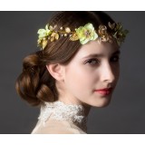 Golden flowers hair accessories