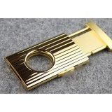 Golden stainless steel cigar cutter
